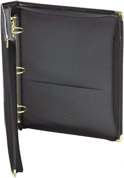 Samsill - 350 Sheet Capacity, 11 x 8-1/2", Non-View Ring Binder - Vinyl, Black - A1 Tooling