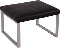 ALERA - 26-3/8" Wide, 17-3/8" High Cube Ottoman - Black/Silver - A1 Tooling