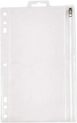 OXFORD - 6 x 9-1/2" 1 Tabs, 5-Hole Punched, Binder Pockets Divider - Clear, White Tabs, Clear/White Folder - A1 Tooling