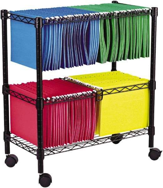 ALERA - 250 Lb Capacity, 26" Wide x 14" Long x 29-1/2" High File Cart - 1 Shelf, Steel - A1 Tooling