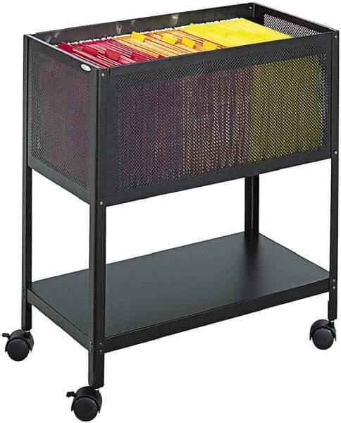 Safco - 5 Lb Capacity, 13-1/2" Wide x 24-1/4" Long x 27-1/2" High Tote Cart - 1 Shelf, Steel - A1 Tooling