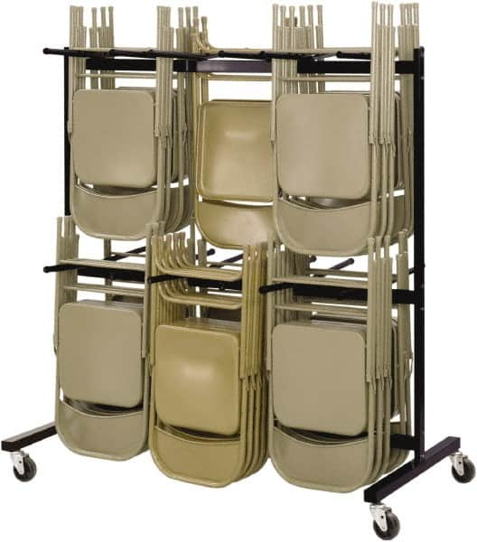 Safco - 84 Chairs Capacity Two-Tier Chair Cart - Use for Folding Chairs - A1 Tooling