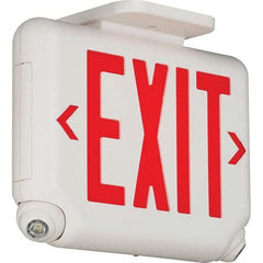 Hubbell Lighting - Combination Exit Signs Mounting Type: Wall Mount; Ceiling Mount Number of Faces: 1 - A1 Tooling