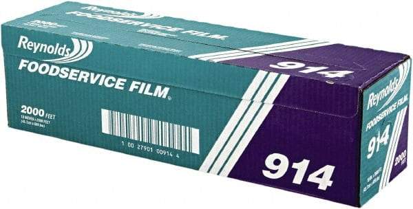 Reynolds - PVC Film Roll with Cutter Box, 18" x 2,000', Clear - Use with Food Protection - A1 Tooling