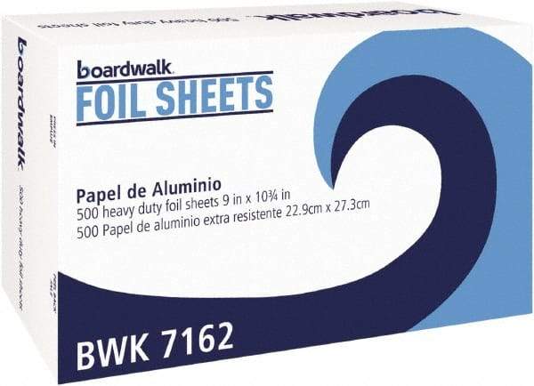 Boardwalk - Pop-Up Aluminum Foil Wrap Sheets, 9 x 10-3/4, Silver, 500/Box, 6 Boxes/Carton - Use with Food Protection - A1 Tooling