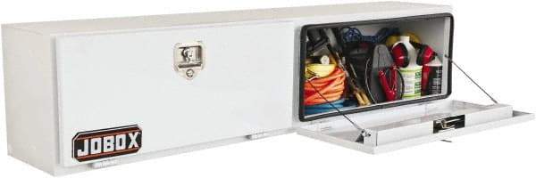 Jobox - 1 Compartment Topside Truck Box - 72" Wide x 15" Deep x 15" High, Steel, White - A1 Tooling