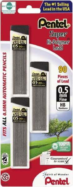 Pentel - 0.5mm Lead Lead Refills - Black - A1 Tooling