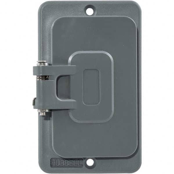 Hubbell Wiring Device-Kellems - Electrical Outlet Box & Switch Box Accessories Accessory Type: Box Cover Material: PBT Resin - A1 Tooling