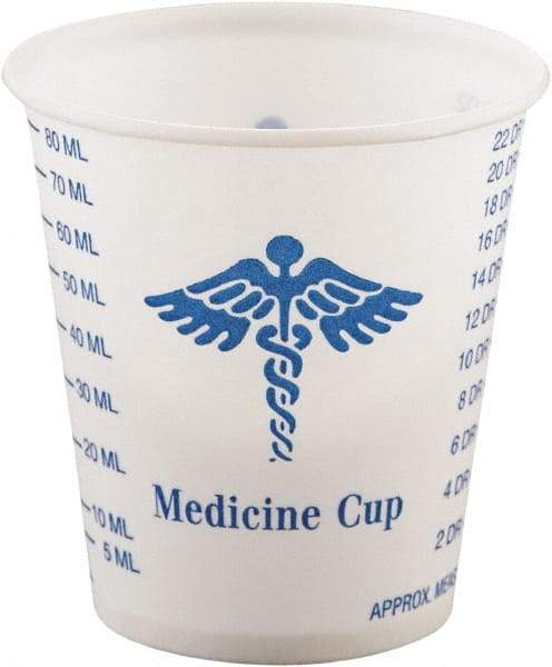 Solo - Paper Medical & Dental Graduated Cups, 3 oz - White & Blue - A1 Tooling