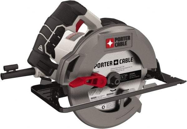 Porter-Cable - 15 Amps, 7-1/4" Blade Diam, 5,500 RPM, Electric Circular Saw - 120 Volts, 6' Cord Length, 5/8" Arbor Hole, Right Blade - A1 Tooling