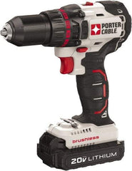 Porter-Cable - 20 Volt 1/2" Chuck Mid-Handle Cordless Drill - 0-1700 RPM, Keyless Chuck, Reversible, 2 Lithium-Ion Batteries Included - A1 Tooling