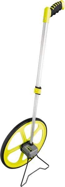 Komelon - 10,000' Counter Limit, 10,000' OAL, High-Visibility Yellow & Black Measuring Wheel - 0.01" Accuracy per 100", Measures in Ft/In - A1 Tooling