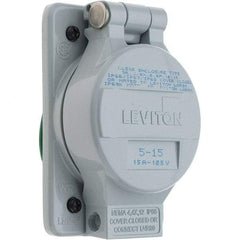 Leviton - Straight Blade Receptacles   Receptacle Type: Single Receptacle    Grade: Industrial - A1 Tooling