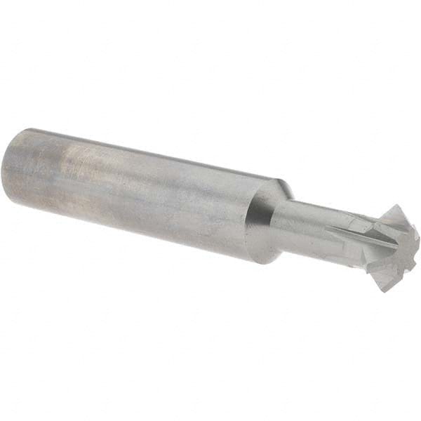 Accupro - 5/8° 5/8" Cut Diam, 0.25" Cut Width, 5/8" Shank, Solid Carbide Double-Angle Cutter - A1 Tooling