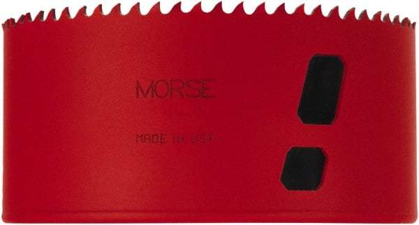 M.K. MORSE - 4-3/8" Diam, 1-15/16" Cutting Depth, Hole Saw - Bi-Metal Saw, Toothed Edge - A1 Tooling