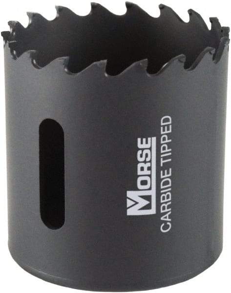 M.K. MORSE - 2-1/16" Diam, 1-15/16" Cutting Depth, Hole Saw - Carbide-Tipped Saw, Toothed Edge - A1 Tooling