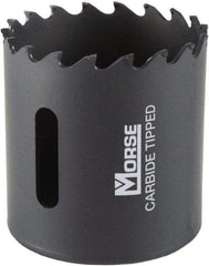 M.K. MORSE - 2-1/8" Diam, 1-15/16" Cutting Depth, Hole Saw - Carbide-Tipped Saw, Toothed Edge - A1 Tooling