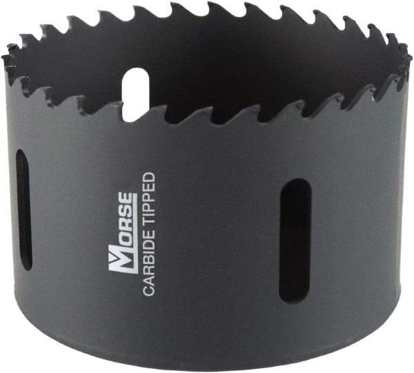 M.K. MORSE - 3-5/8" Diam, 1-15/16" Cutting Depth, Hole Saw - Carbide-Tipped Saw, Toothed Edge - A1 Tooling