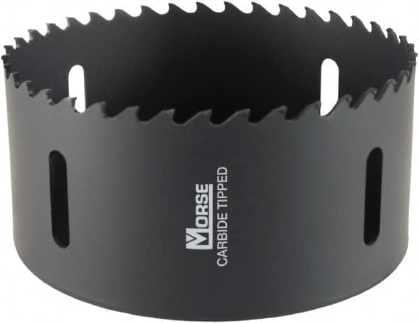 M.K. MORSE - 6" Diam, 1-15/16" Cutting Depth, Hole Saw - Carbide-Tipped Saw, Toothed Edge - A1 Tooling