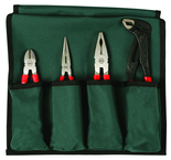 Soft Grip 4 Pc. Set Combination; Long Nose;Water Pump Pliers & Diagonal Cutter - A1 Tooling