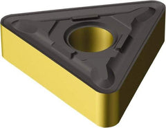 Sandvik Coromant - TNMG432 MR Grade 2220 Carbide Turning Insert - TiCN/AI2O3/TiN Finish, 60° Triangle, 1/2" Inscr Circle, 3/16" Thick, 1/32" Corner Radius - A1 Tooling