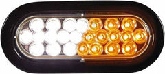 Buyers Products - Quad Flash Rate, Recessed Mount Emergency Strobe Light Assembly - Powered by 12 to 24 Volts, Amber & Clear - A1 Tooling