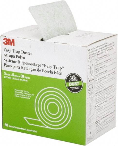 Ability One - 6" Long x 5" Wide Synthetic Duster Cut-to-Length Roll - Snap-On, White - A1 Tooling