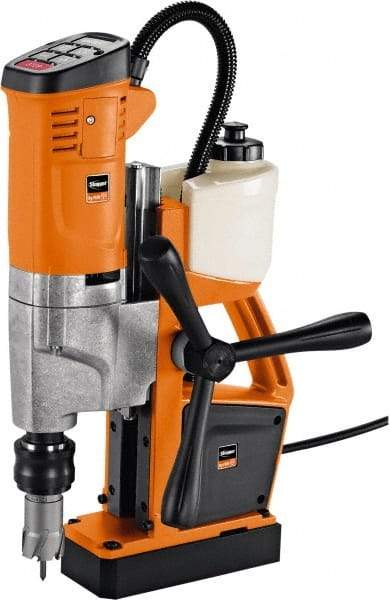 Fein - 1/2" Chuck, 10.25" Travel, Portable Magnetic Drill Press - 260-520 RPM, 12 Amps, 2.5 hp, 1100 Watts, 110-120 Volts, 13' Cord Length - A1 Tooling