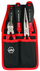 Soft Grip Belt Pack Pouch Set With Slotted & Philips Drivers Diagonal Cutters & Long Nose Pliers. 5 Pc. Set - A1 Tooling