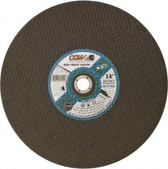 Camel Grinding Wheels - 14" 24 Grit Aluminum Oxide Cutoff Wheel - 1/8" Thick, 1" Arbor, 5,500 Max RPM - A1 Tooling