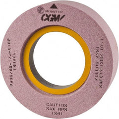 Camel Grinding Wheels - 20" Diam x 10" Hole x 6" Thick, I Hardness, 46 Grit Surface Grinding Wheel - Silicon Carbide, Type 7, Coarse Grade, Vitrified Bond, Two-Side Recess - A1 Tooling