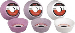 Camel Grinding Wheels - 5" Diam, 1-1/4" Hole Size, 1-3/4" Overall Thickness, 60 Grit, Type 11 Tool & Cutter Grinding Wheel - Medium Grade, Aluminum Oxide, K Hardness, Vitrified Bond - A1 Tooling