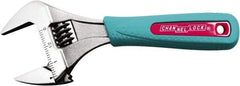 Channellock - 1-11/32" Jaw Capacity, 6" Standard Adjustable Wrench - Chrome Vanadium Steel, Chrome Finish, 6" OAL - A1 Tooling