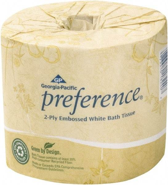 Georgia Pacific - 183' Roll Length Standard Roll Toilet Tissue - 550 Sheets per Roll, 2 Ply, White, Recycled Fiber - A1 Tooling