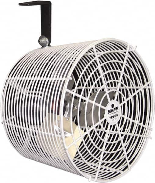 Schaefer Ventilation Equipment - 8" Blade, 1/100 hp, 450 CFM, Industrial Circulation Fan - Ceiling Mount, 1 Speed - A1 Tooling