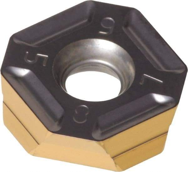 Iscar - IQ845 SYHU070400 ADN Grade IC830 Carbide Milling Insert - TiAlN/TiN Finish, 0.1654" Thick, 0.5433" Inscribed Circle - A1 Tooling