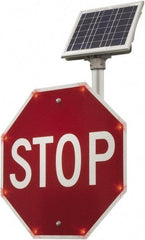 TAPCO - "Stop", 24" Wide x 24" High, Aluminum Stop & Yield Signs - 0.08" Thick, Red/White, Diamond Grade Reflectivity, Octagon, Post Mount - A1 Tooling