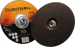 3M - 36 Grit, 9" Wheel Diam, 1/8" Wheel Thickness, Type 27 Depressed Center Wheel - Ceramic, 6,650 Max RPM - A1 Tooling