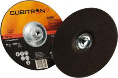 3M - 36 Grit, 7" Wheel Diam, 1/8" Wheel Thickness, Type 27 Depressed Center Wheel - Ceramic, 8,500 Max RPM - A1 Tooling