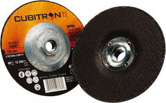 3M - 36 Grit, 5" Wheel Diam, 1/8" Wheel Thickness, Type 27 Depressed Center Wheel - Ceramic, 12,250 Max RPM - A1 Tooling