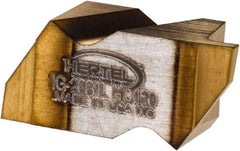 Hertel - 2031IG Grade HC120, 0.79mm Cutting Width Carbide Grooving Insert - 1.27mm Max Depth of Cut, Left Hand, TiN Finish - A1 Tooling