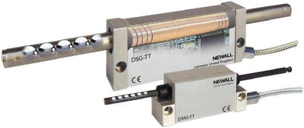 Newall - 8" Max Measuring Range, 1, 2, 5 & 10 µm Resolution, 15" Scale Length, Inductive DRO Linear Scale - 5 µm Accuracy, IP67, 11-1/2' Cable Length, Series DMG-TT - A1 Tooling