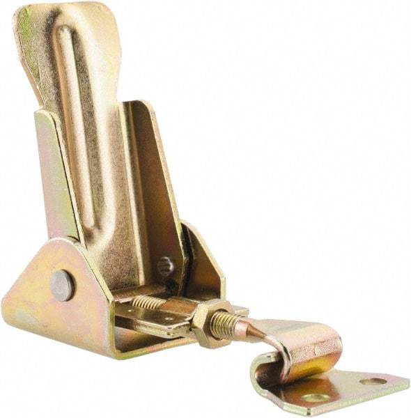 Value Collection - 3-13/32" Long x 1-3/16" Wide, Adjustable Toggle Latch - Steel, with Yellow Chromate Finish - A1 Tooling