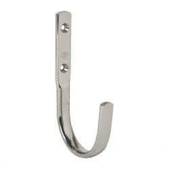 Sugatsune - 5/8" Wide x 4-3/4" High x 15/64" Thick, Wall Hook - 2-11/16" Projection, Polished - A1 Tooling