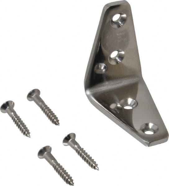 Sugatsune - 1-5/8" Long x 1" Wide, 18-8 Stainless Steel, Wide Corner Brackets - A1 Tooling