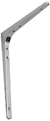 Sugatsune - 78 Lb Capacity, Satin Stainless Steel Coated, Shelf Bracket - 9-7/16" Long, 11-7/8" Wide - A1 Tooling