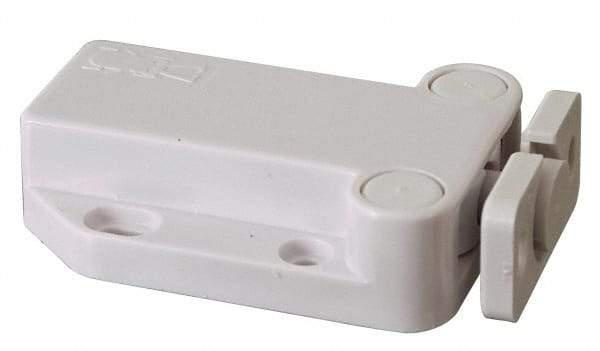 Sugatsune - 2-1/4" Long x 1-3/8" Wide x 5/8" High, Plastic Safe Push Latch - MC-37 Catch - White Finish - A1 Tooling