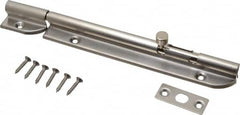 Sugatsune - 7-3/8" Long, 1-1/16" Wide Stainless Steel Barrel Bolts - Nickel Plated - A1 Tooling