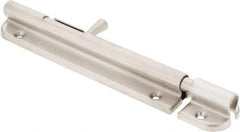 Sugatsune - 6-1/16" Long, 1" Wide Stainless Steel Barrel Bolts - Nickel Plated - A1 Tooling