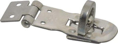 Sugatsune - 2-9/16" Long x 15/16" Wide, Durable Hasp - Stainless Steel - A1 Tooling